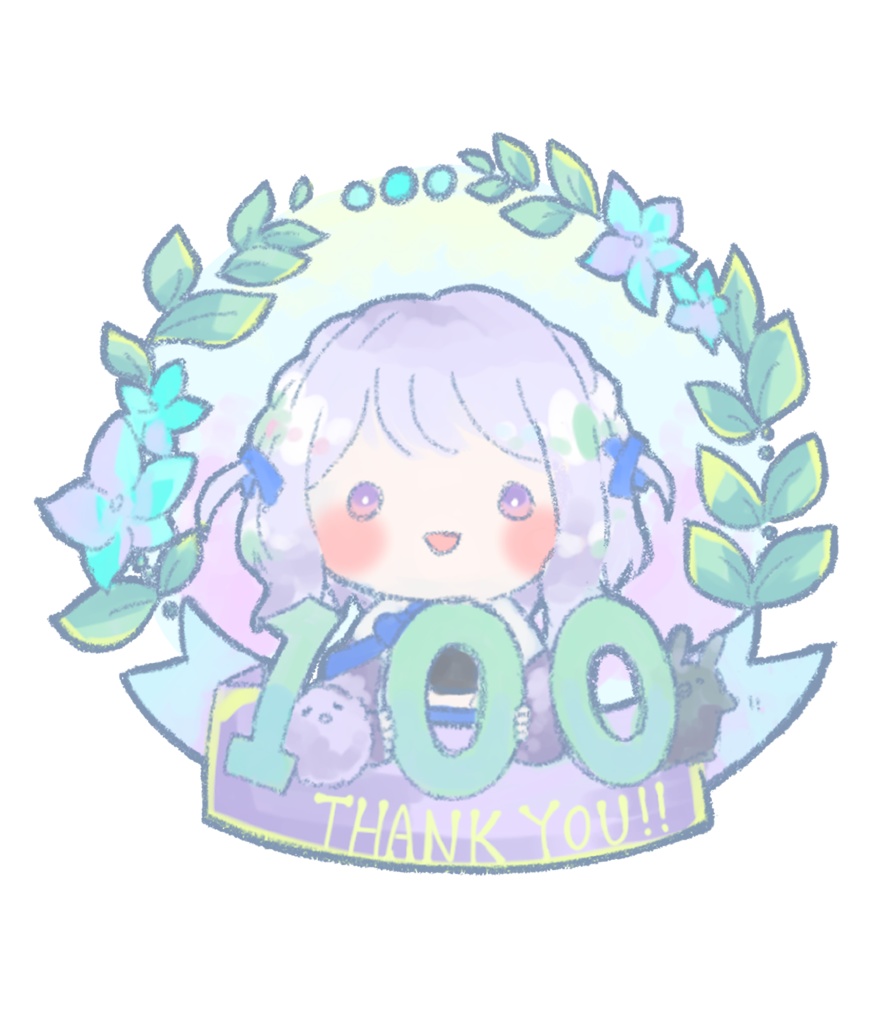 とめいろか100シール【100人ありがとうございます記念】