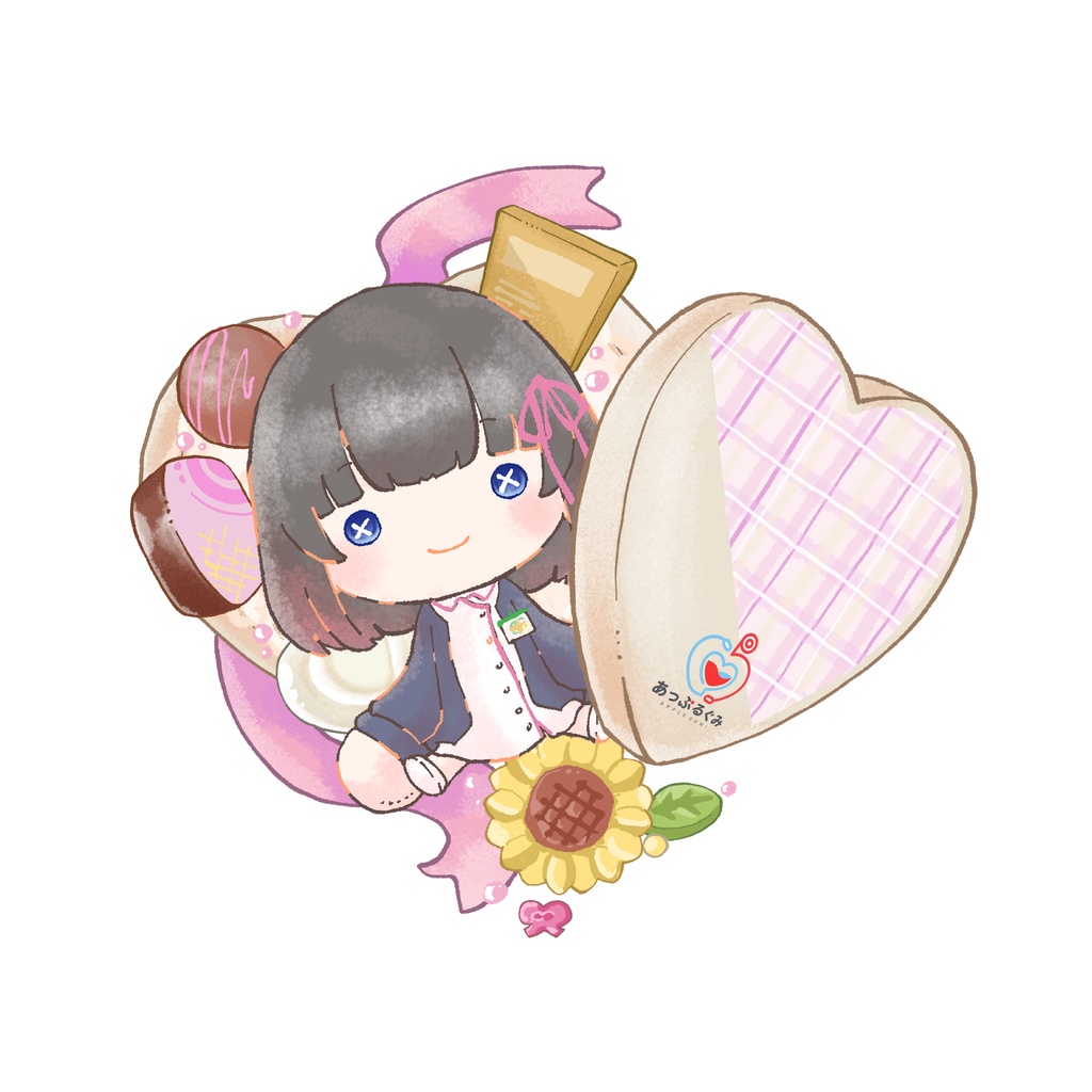 【コラボ】白衣ゆい(あっぷるぐみ)アクリルキーホルダー