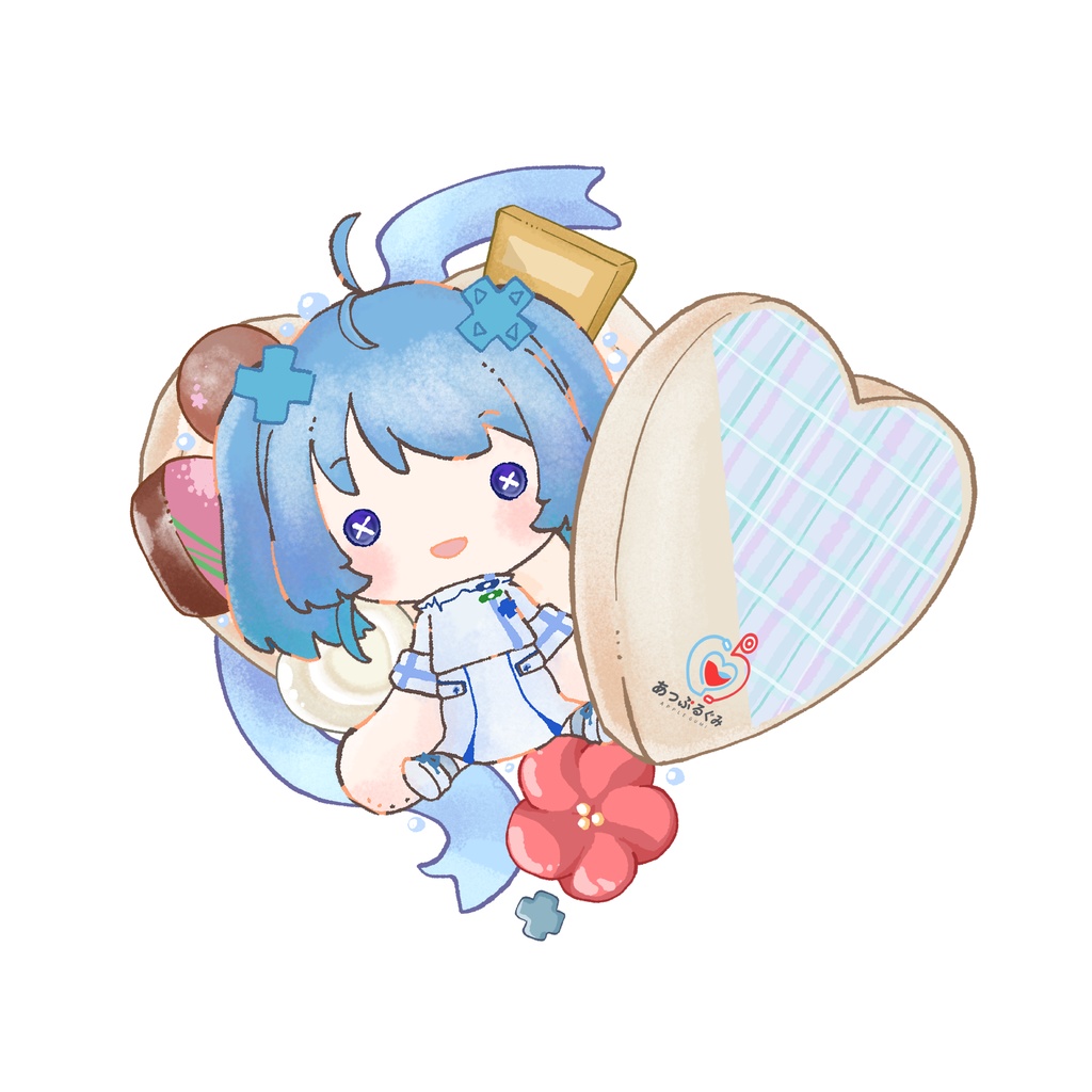 【コラボ】みもりうめ(あっぷるぐみ)アクリルキーホルダー