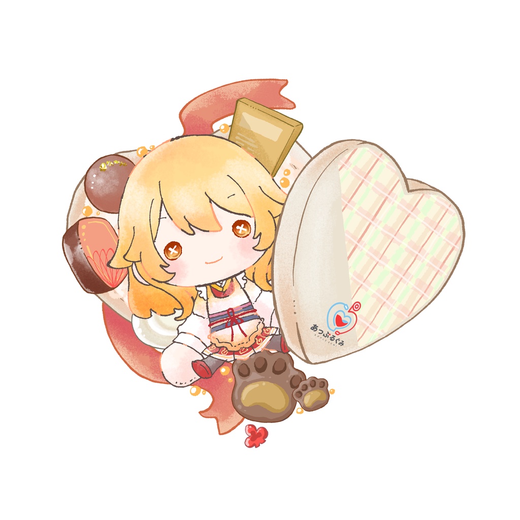 【コラボ】宇迦元まりの(あっぷるぐみ)アクリルキーホルダー