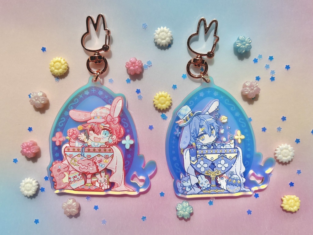 【非公式】ぎゃうるふイースターアクキー