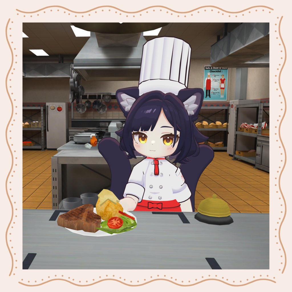 【えも研素体専用】シェフ服Ⅱ Chef uniformⅡ