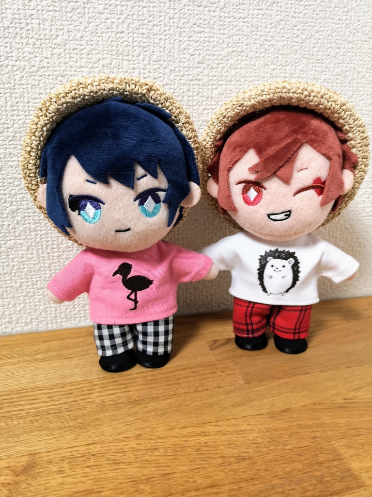 フラミンゴとハリネズミのペアセット★