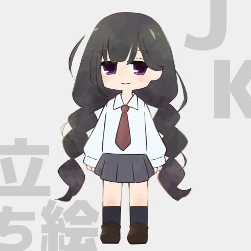 立ち絵：女子高生