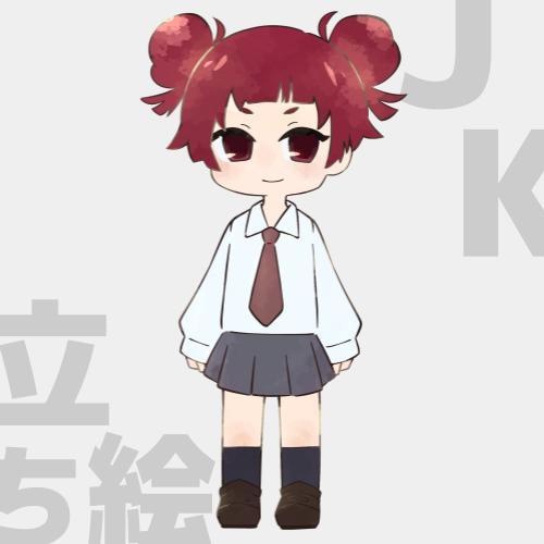 立ち絵：女子高生