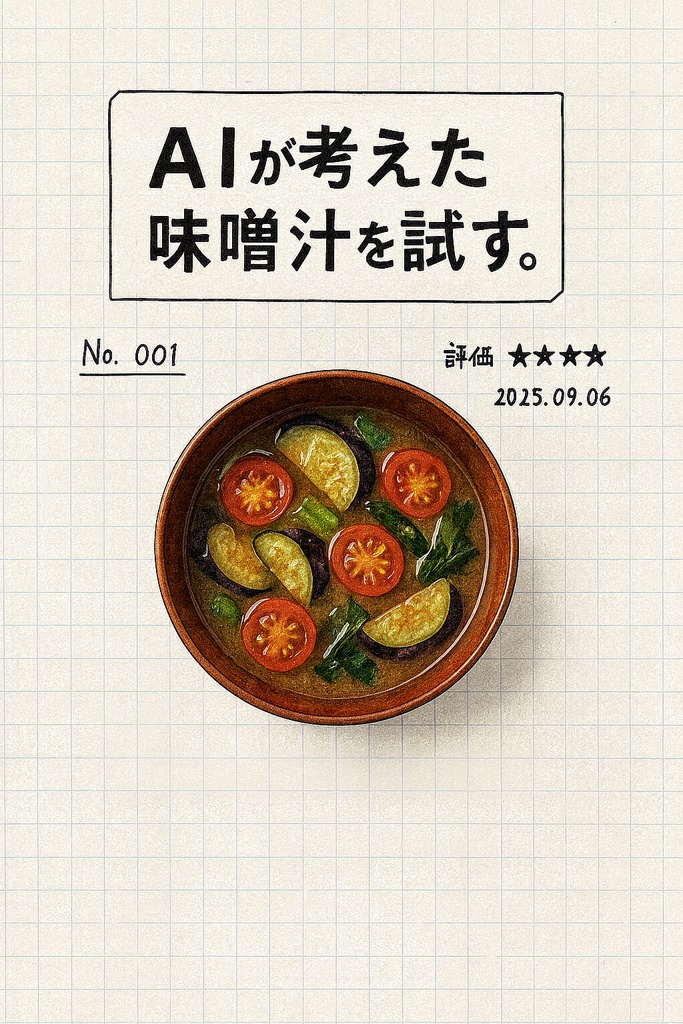 AIが考えた味噌汁を試す。