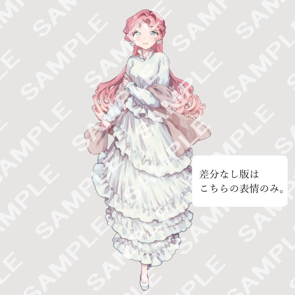 TRPG用立ち絵001【表情全5種】