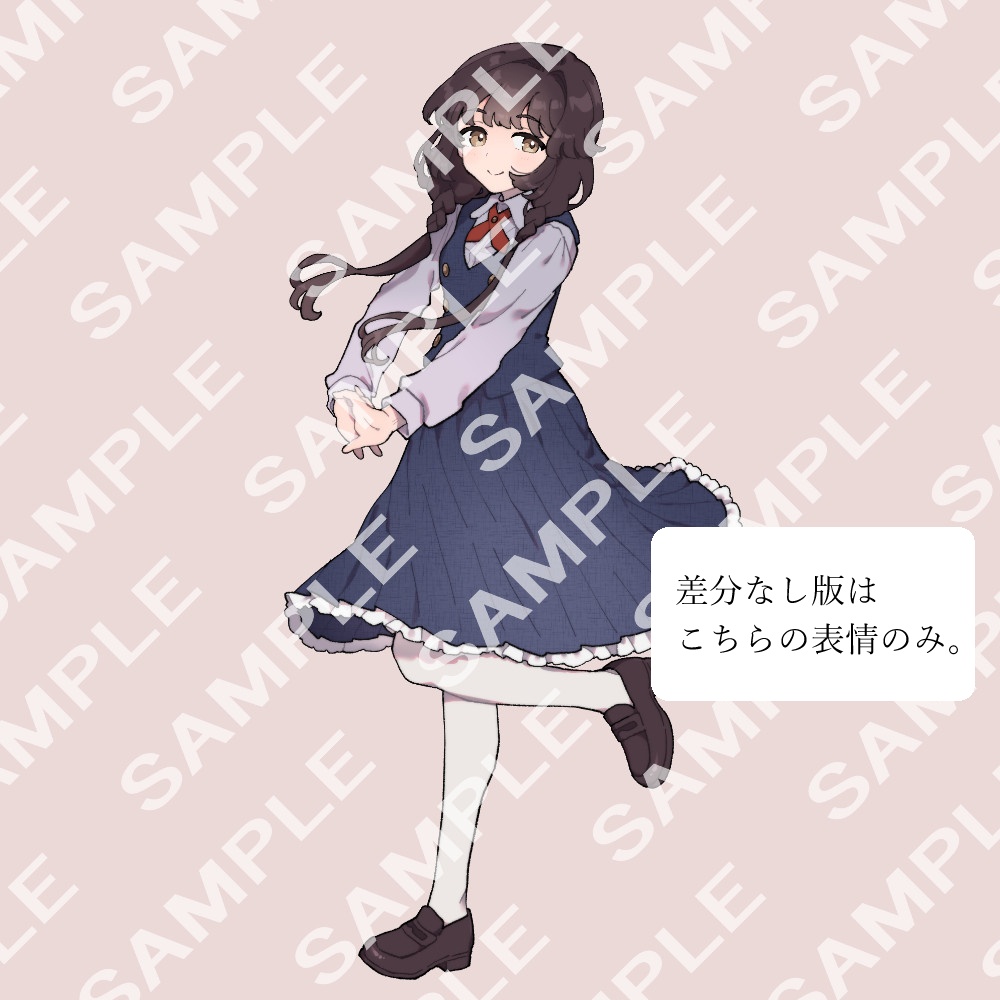 TRPG用立ち絵002【表情全5種】