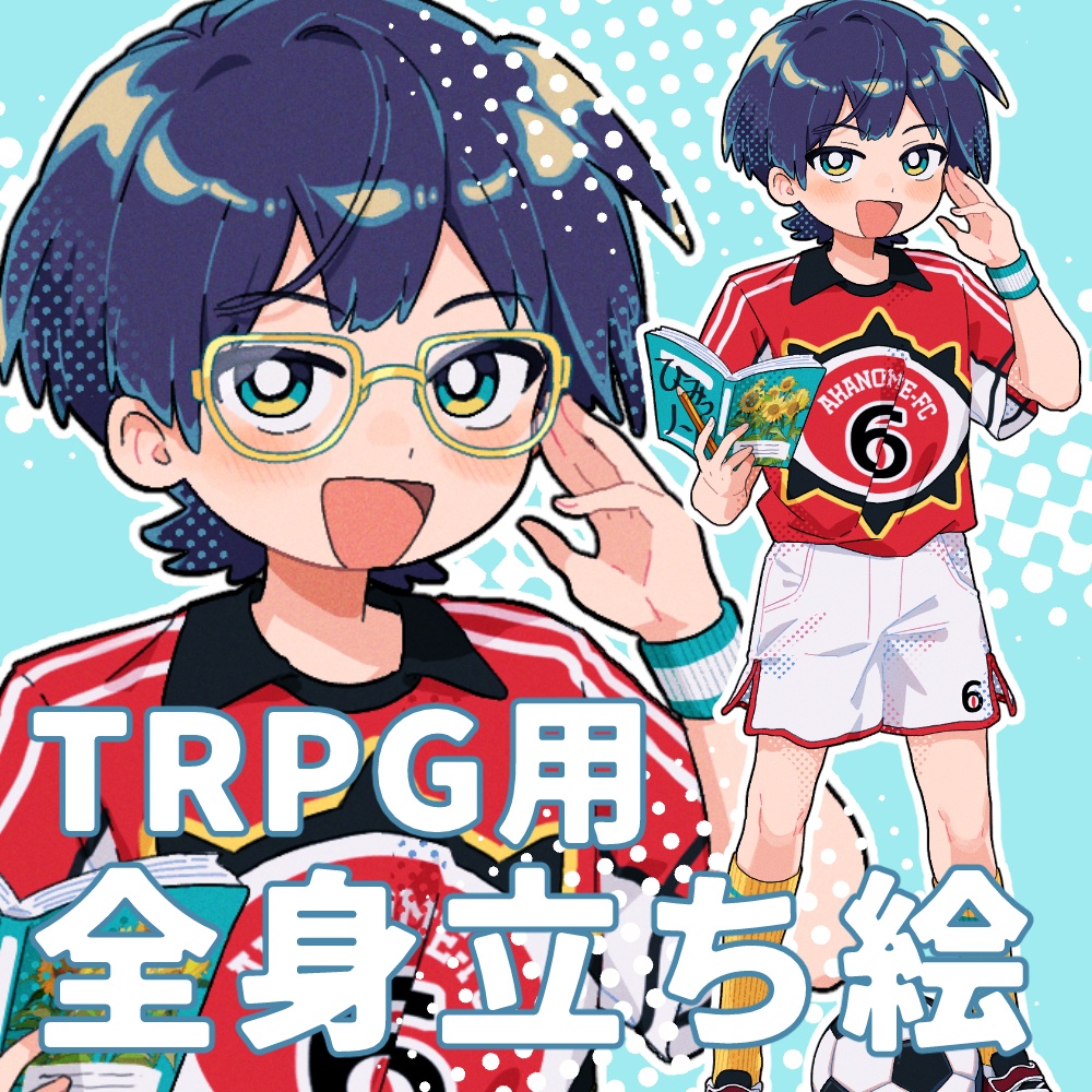 TRPG用立ち絵011【小物オンオフ差分あり】