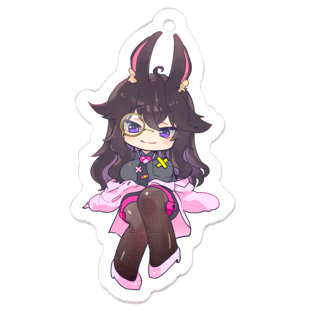 爆音セツナ/アクリルキーホルダー【兎耳セツナ/個人Vtuber】