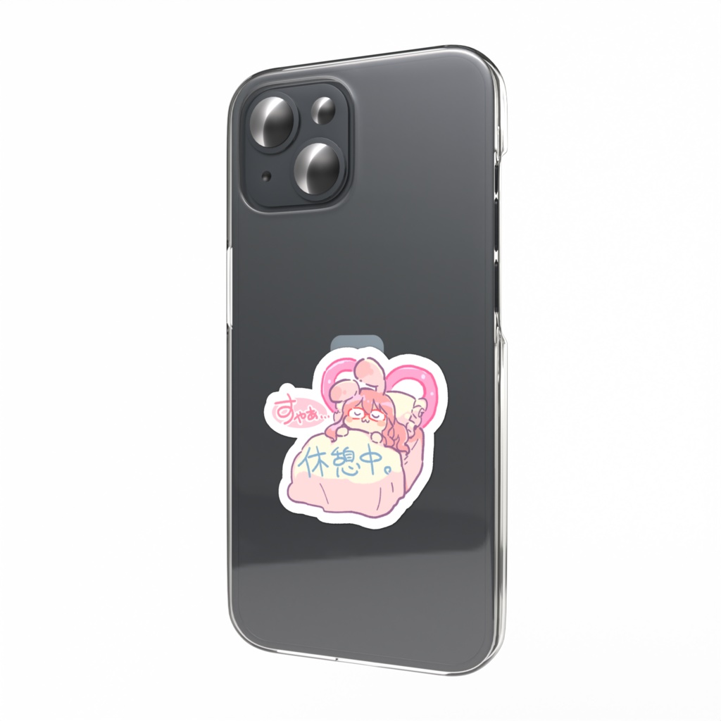 おやすみセツナ//スマホステッカー【兎耳セツナ/個人Vtuber】