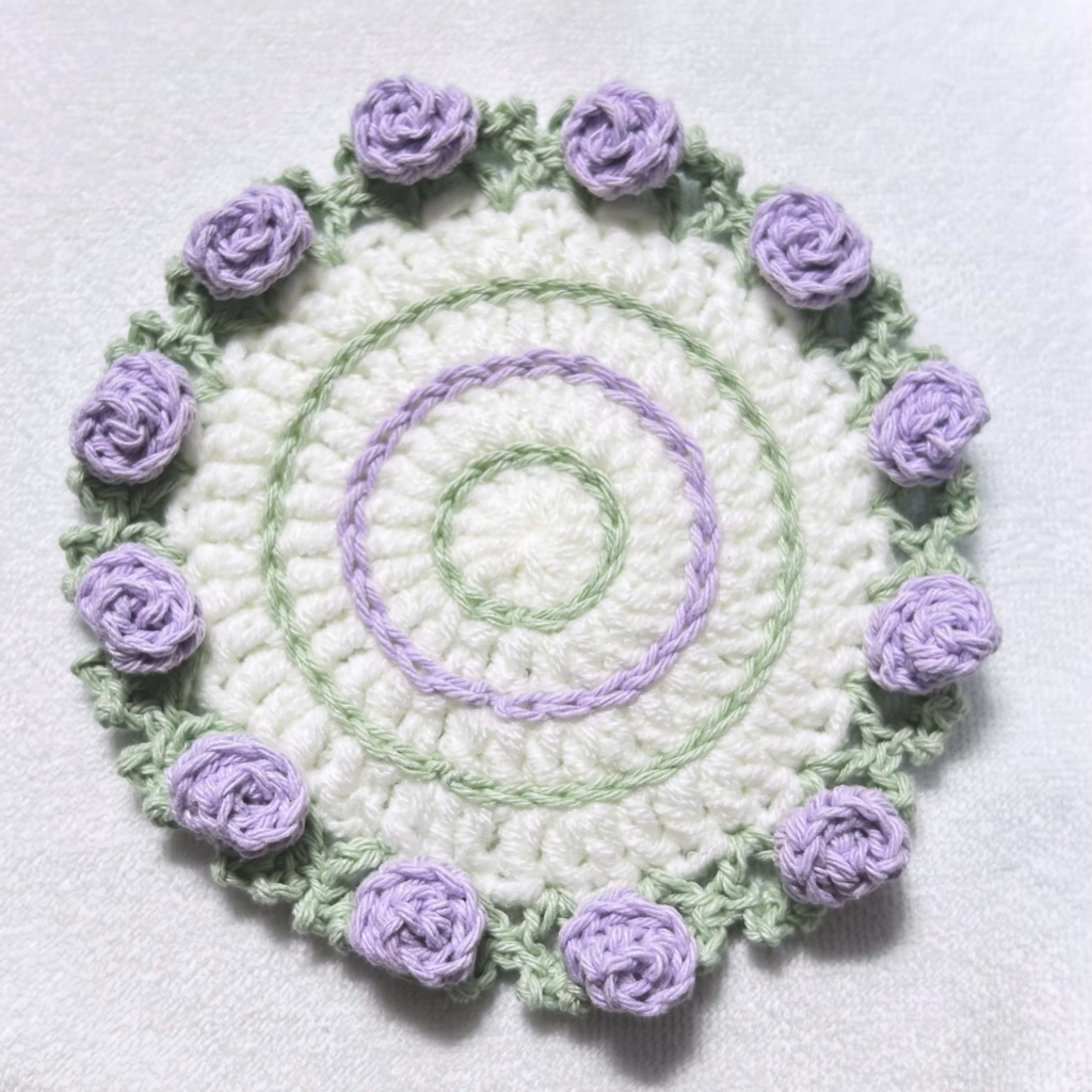 お花のコースター