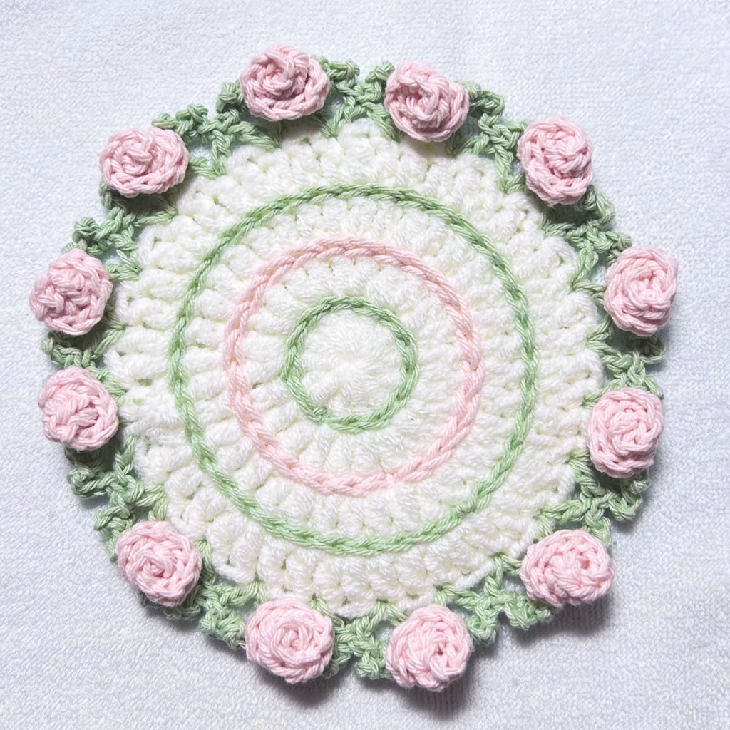 お花のコースター