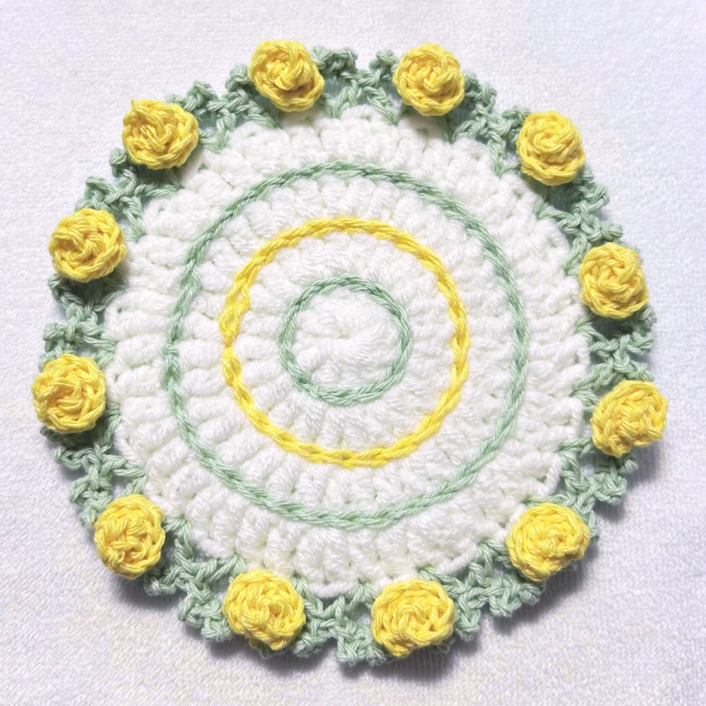 お花のコースター