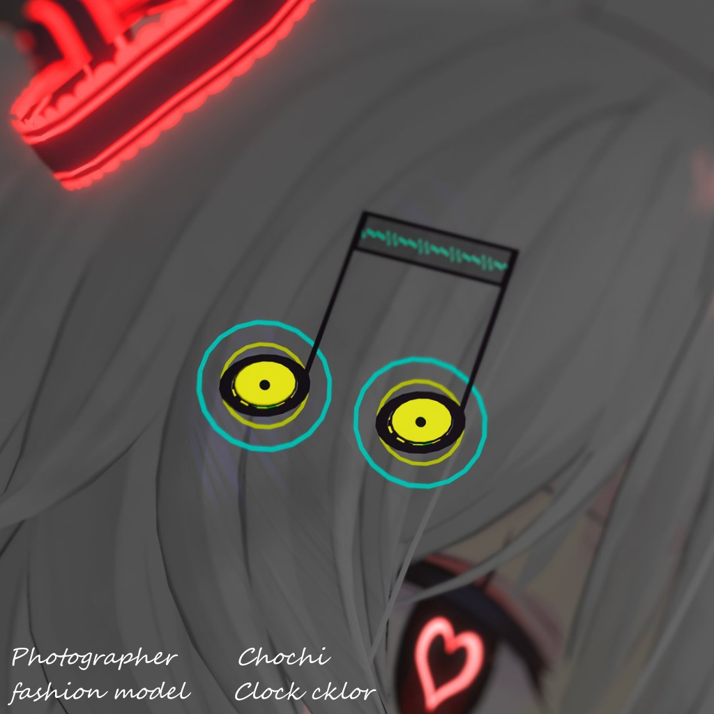 【VRChat向け】Notes Hairpin ~音符のヘアピン~