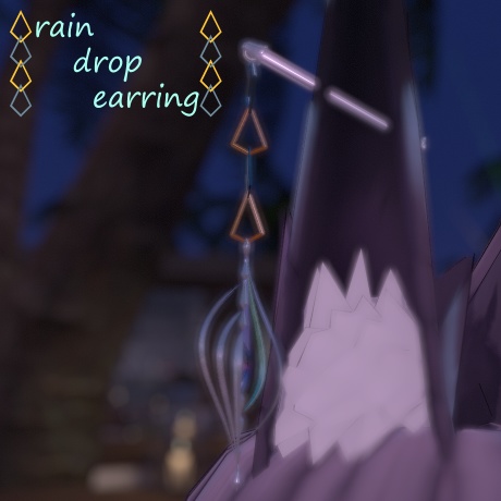 rain drop earring