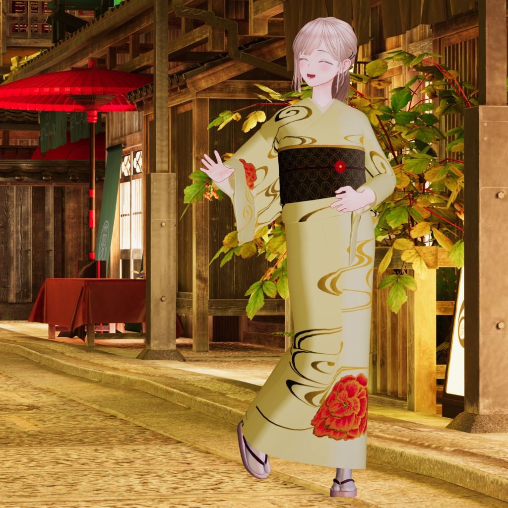 【VRChat向け衣装】 凛日和 【着物】