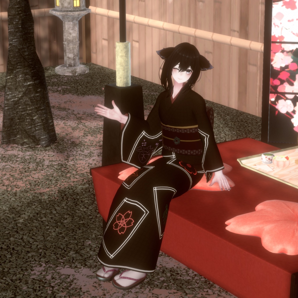 【VRChat向け衣装】 凛日和 【着物】