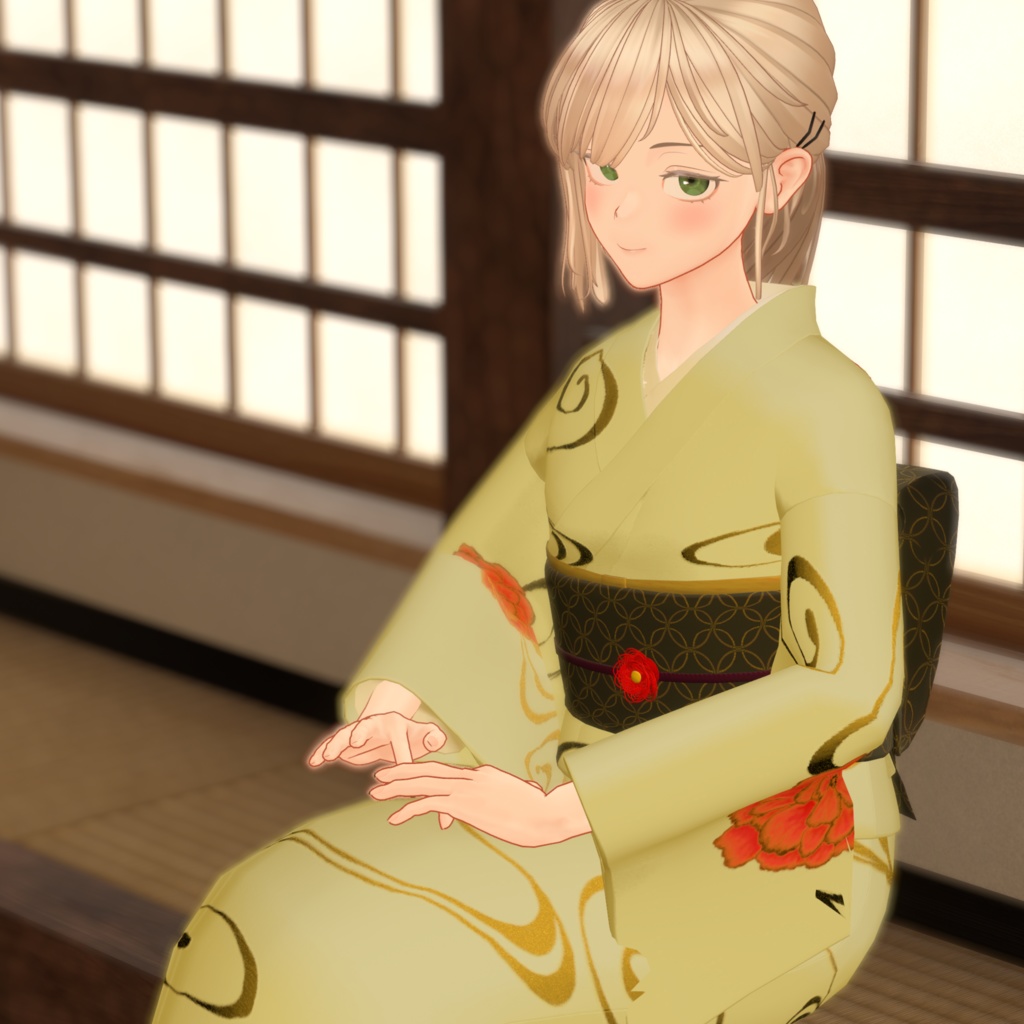 【VRChat向け衣装】 凛日和 【着物】