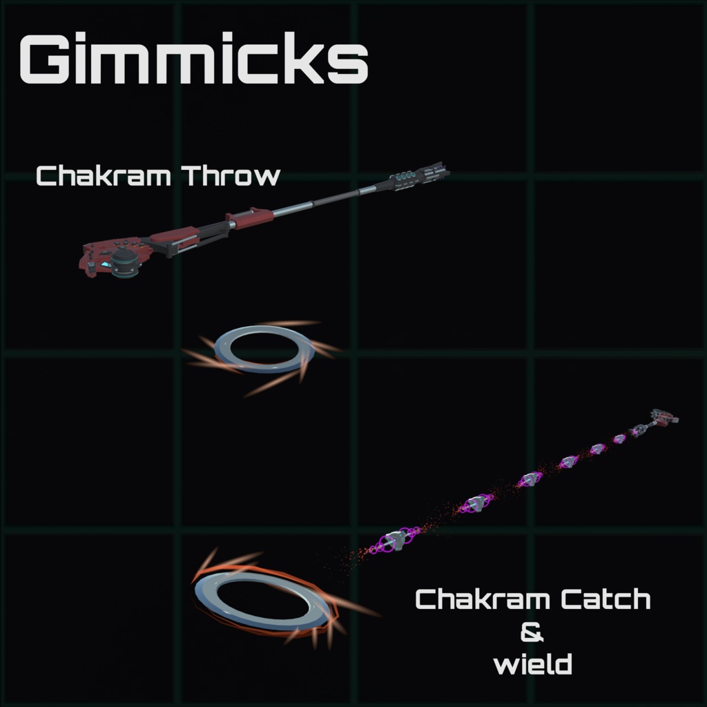 【VRChat向け武器】 Orbitra 【MA対応】