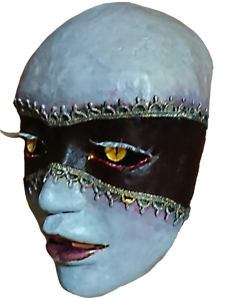 立体作品「夜会の仮面」