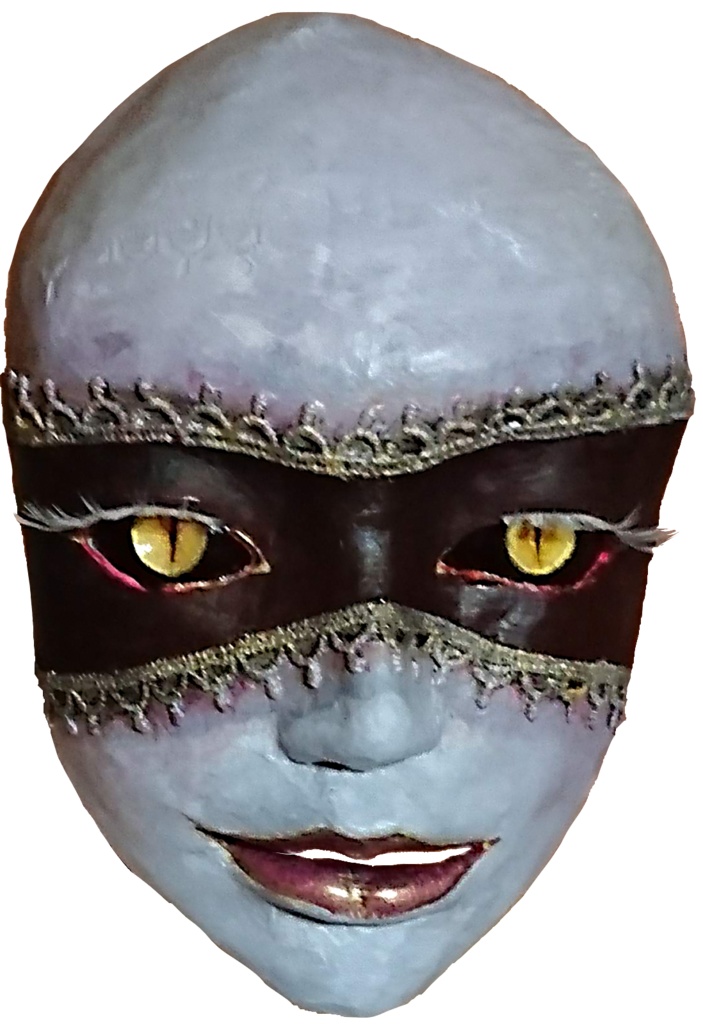 立体作品「夜会の仮面」