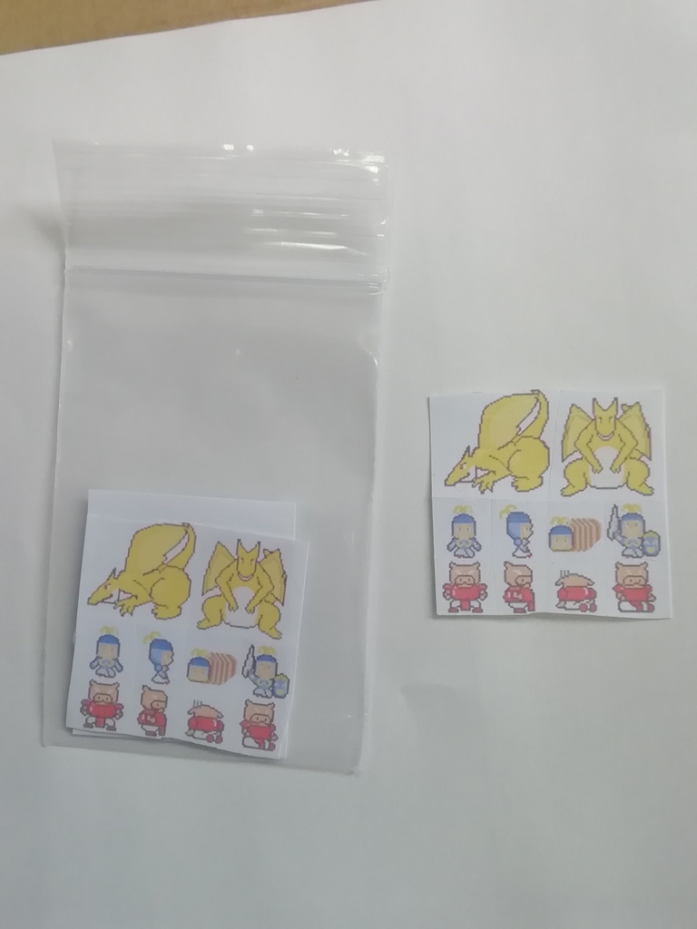 ドット絵シール