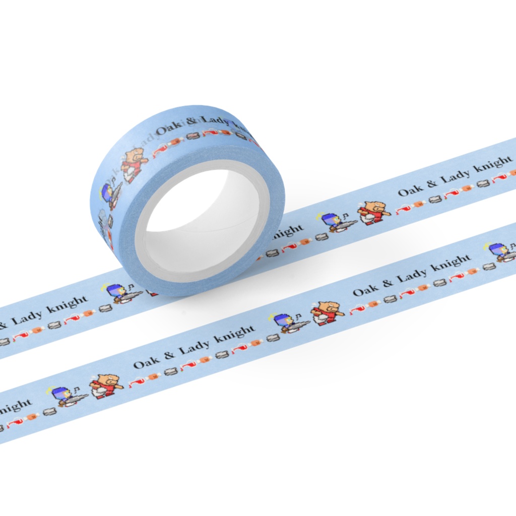 オークと女騎士のドット絵マスキングテープ