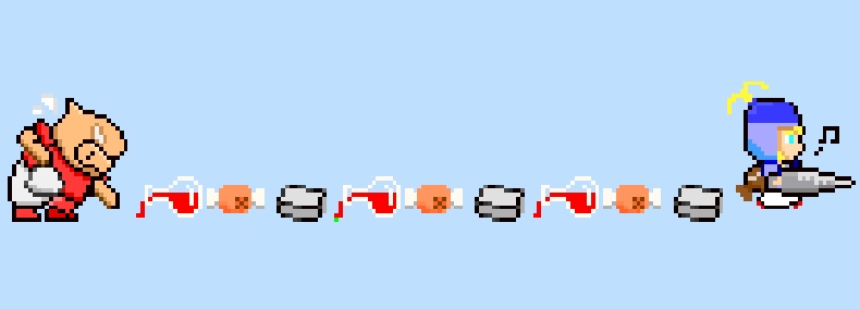 オークと女騎士のドット絵マスキングテープ