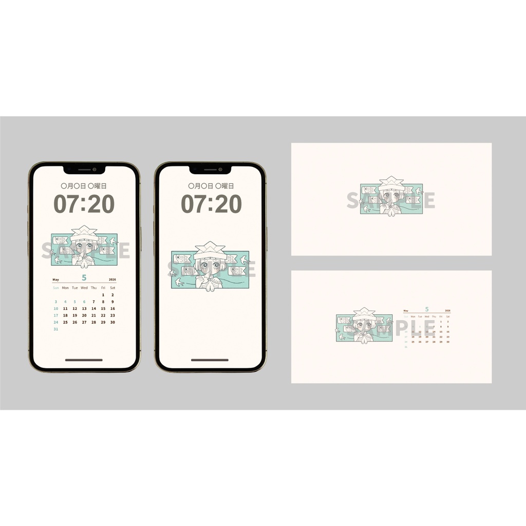 【販売版】5月の壁紙（iPhone＆PC）