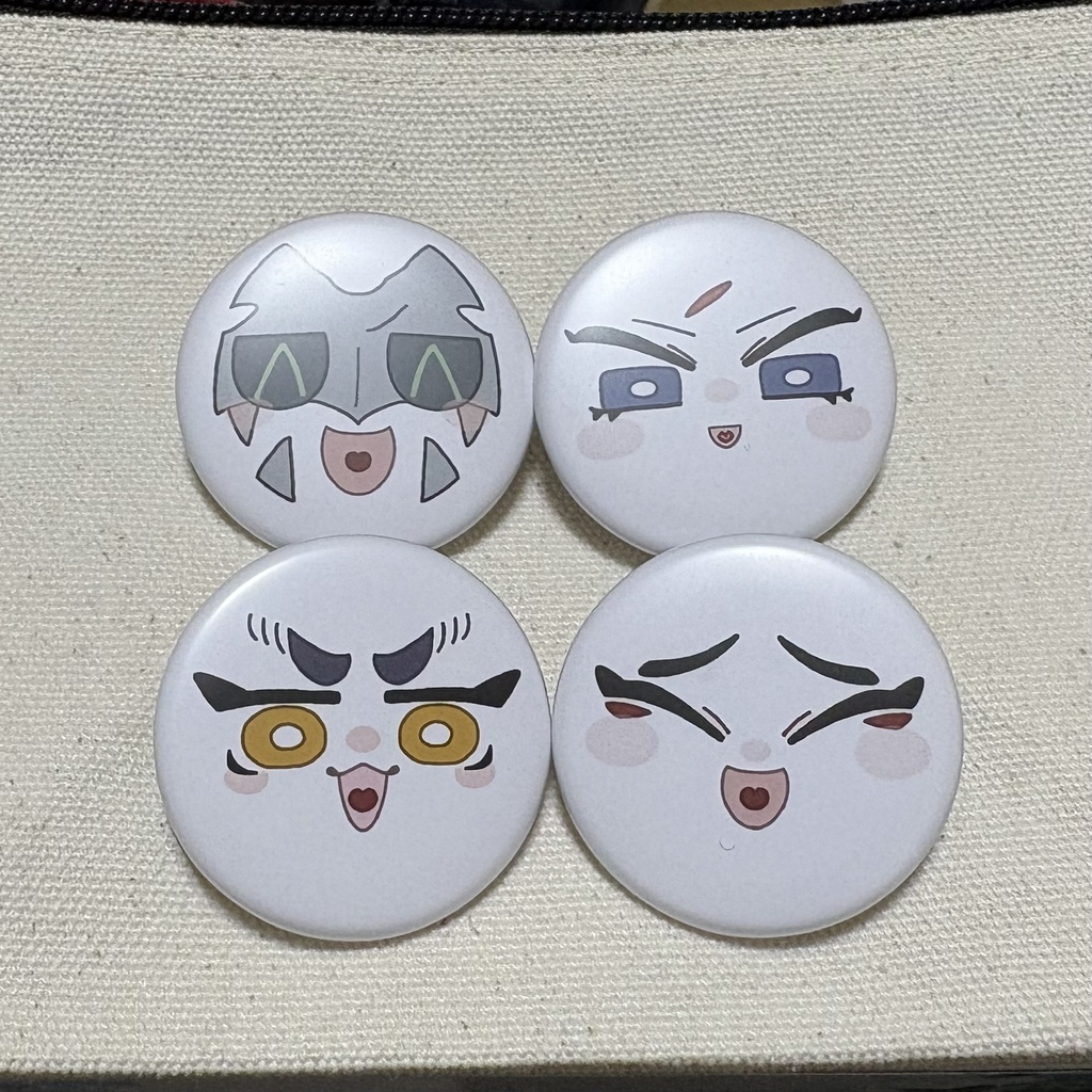 ニコニコ缶バッジ 〜氏真・伊東・服部・藤堂〜