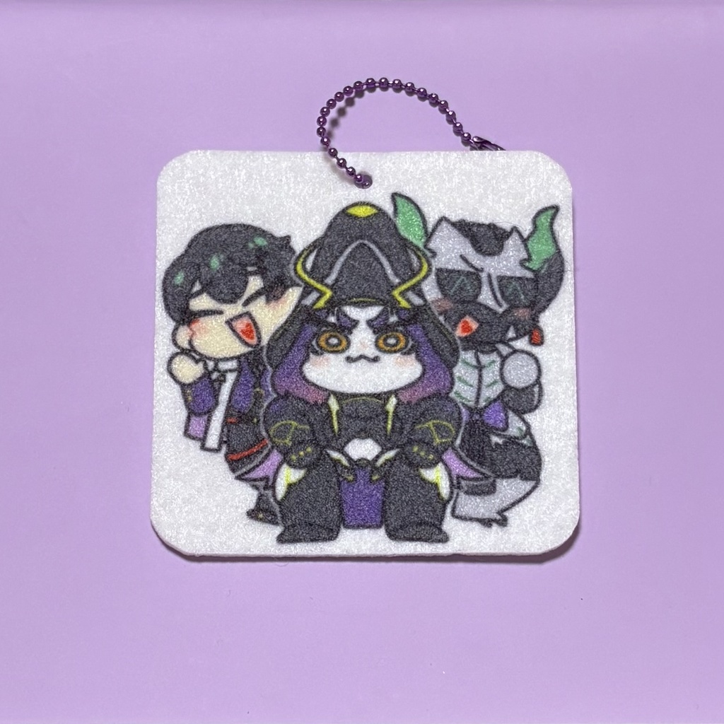 おなまえフェルトキーホルダー 〜今魔川トリオ〜