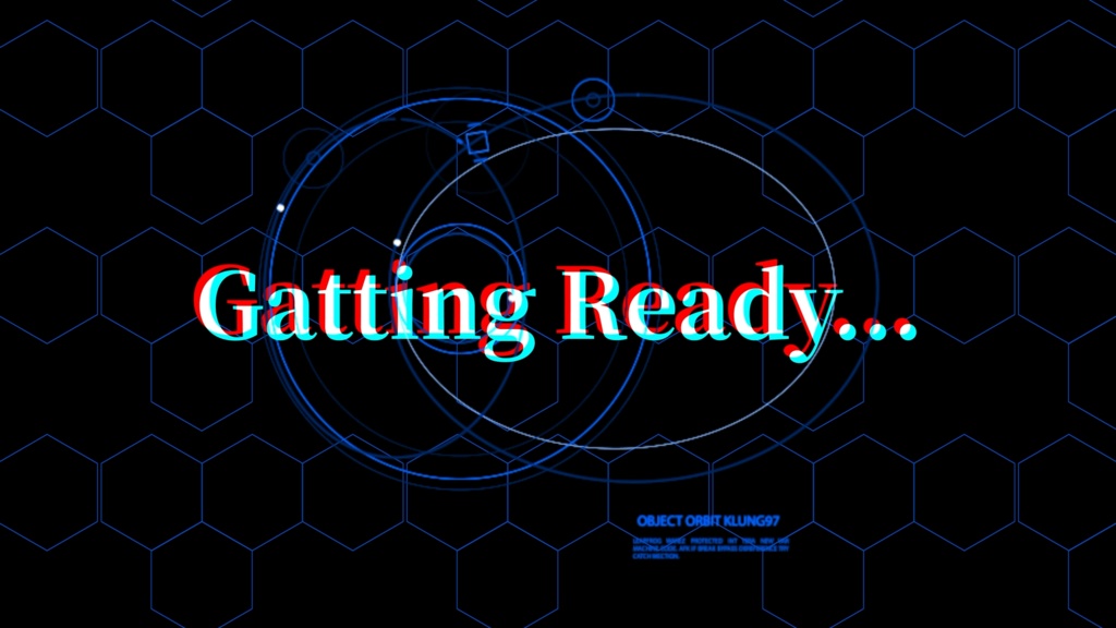 【配信者向け】動く待機画面 - ハイテク・オービット【SF/近未来/3色セット】