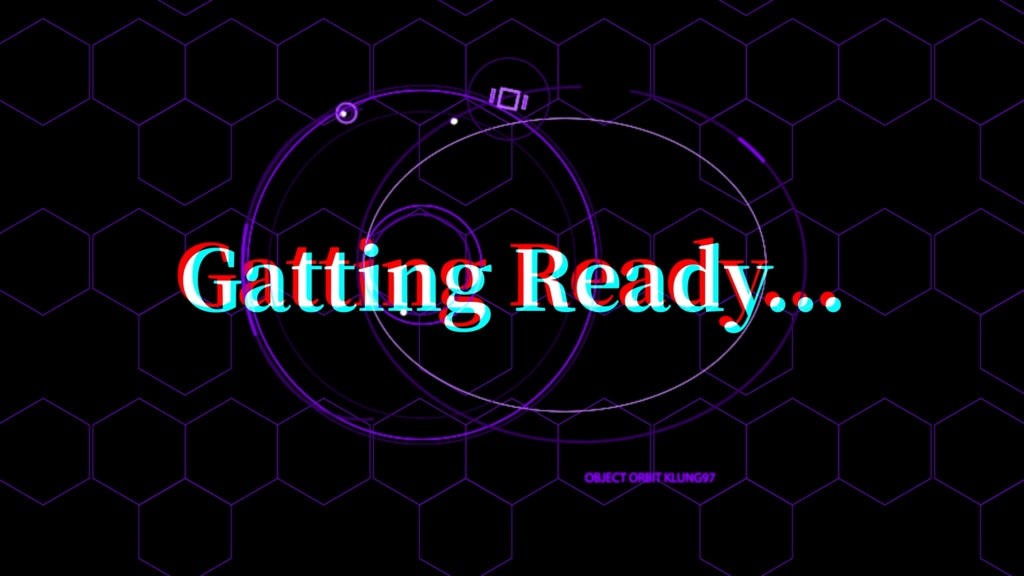 【配信者向け】動く待機画面 - ハイテク・オービット【SF/近未来/3色セット】