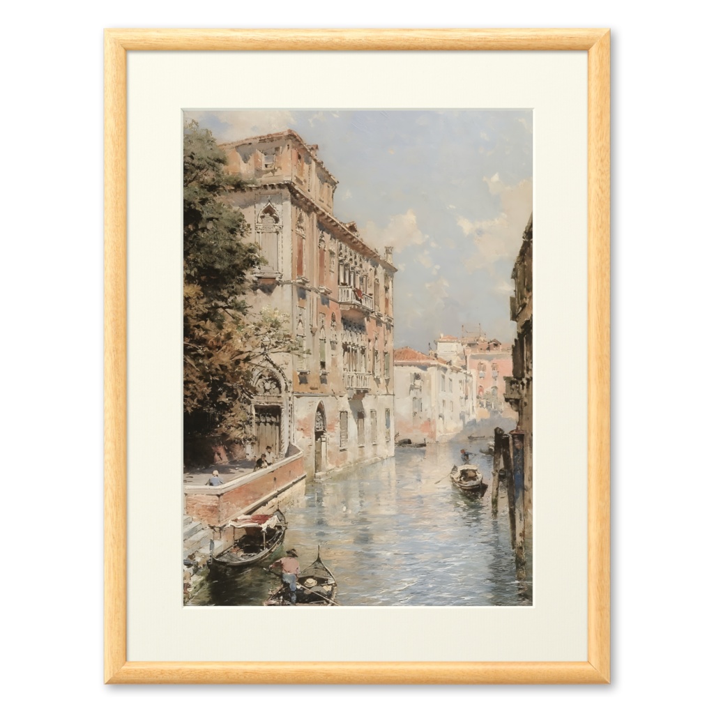 ウンターベルガー・フランツ・リヒャルト油彩画風