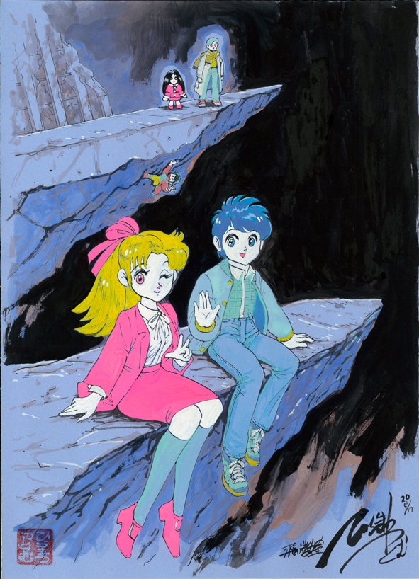 カラーイラスト原画　C001