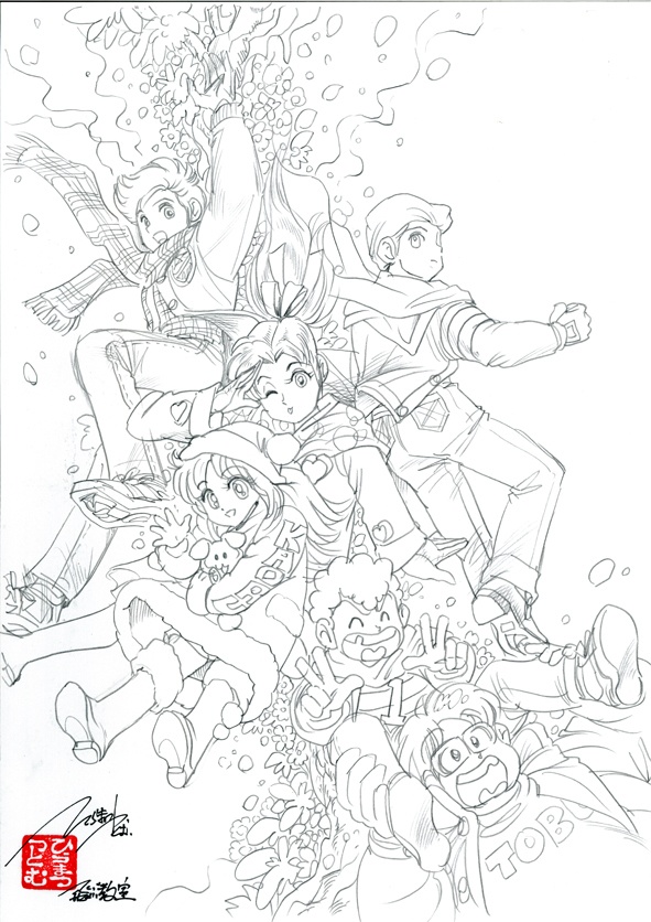 イメージラフ原稿 第1回個展用ポスター下描き E047