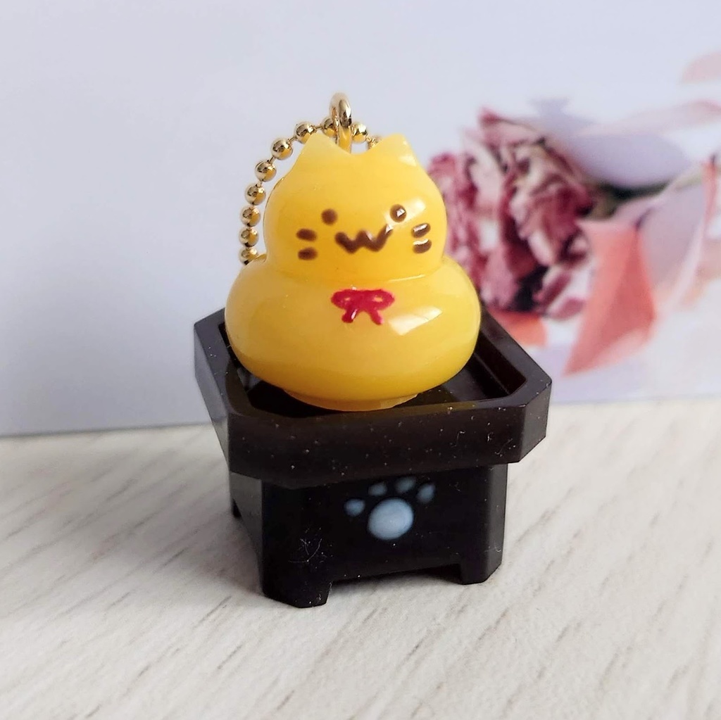 にゃぷ鏡もちキーホルダー