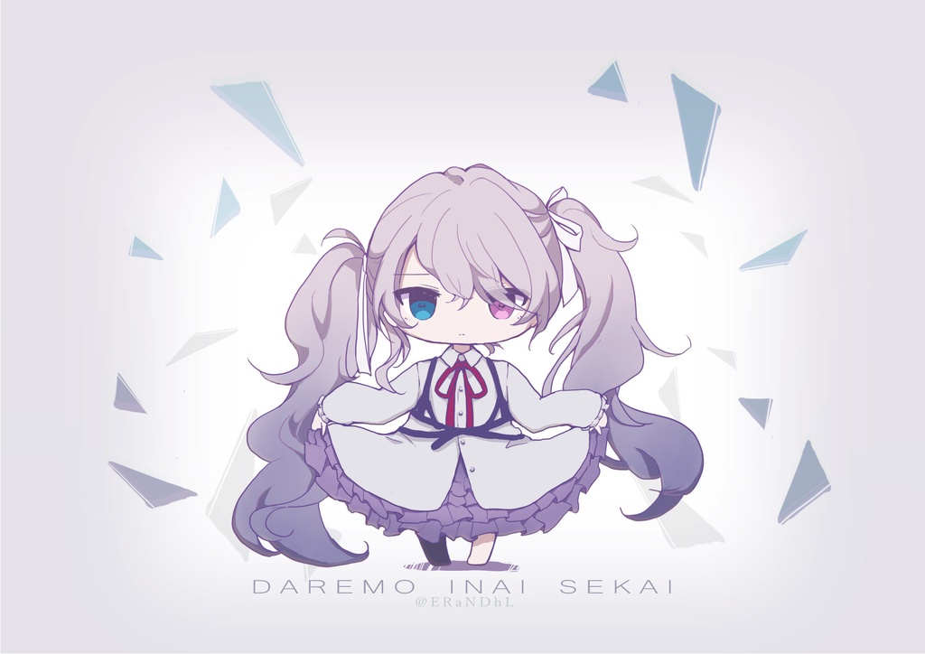 ICカードステッカー「誰もいないセカイのミク」