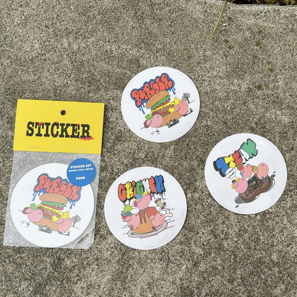 STICKER SET(BURGER/STEAK/CHICKEN)