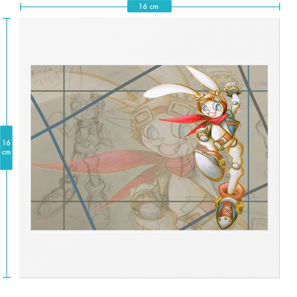 スチームウサギ : ステッカー