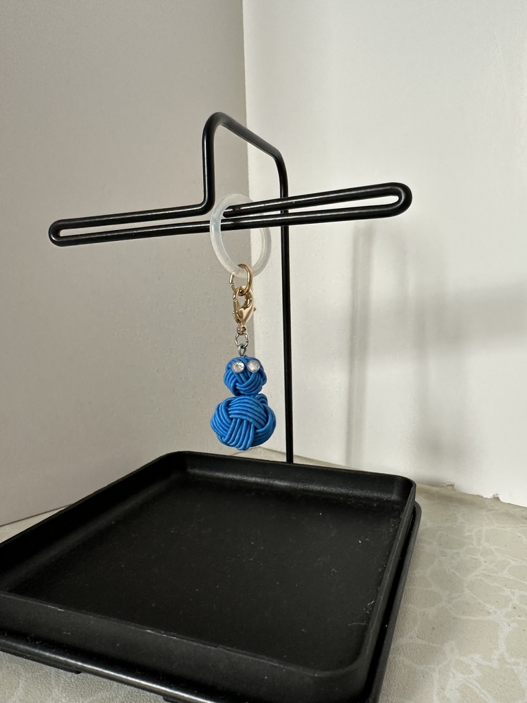 雪だるま 青 スノーマン 水引アンブレラマーカー