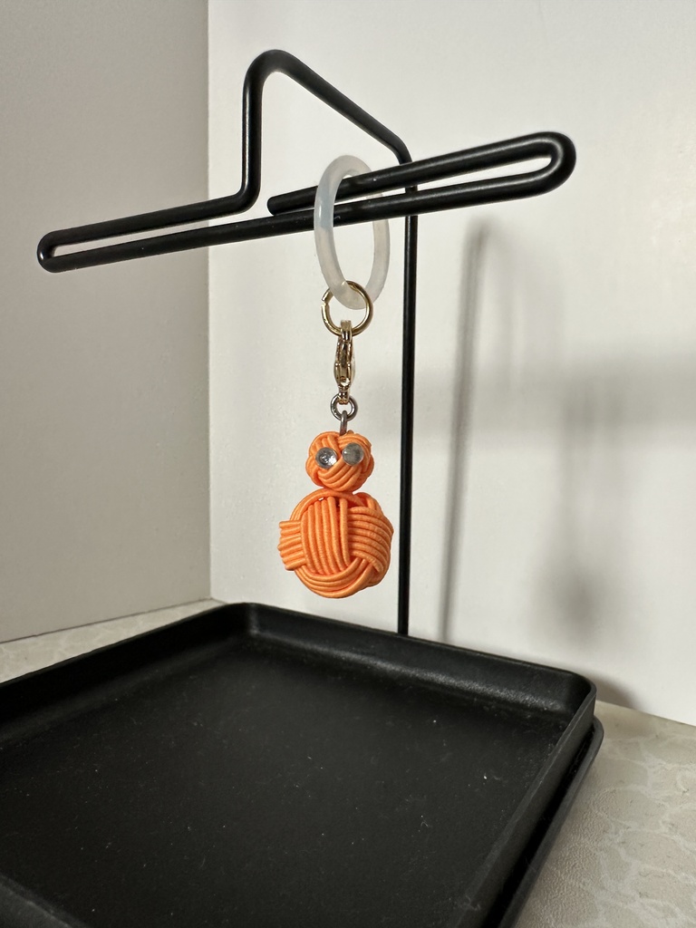 雪だるま オレンジ スノーマン 水引アンブレラマーカー