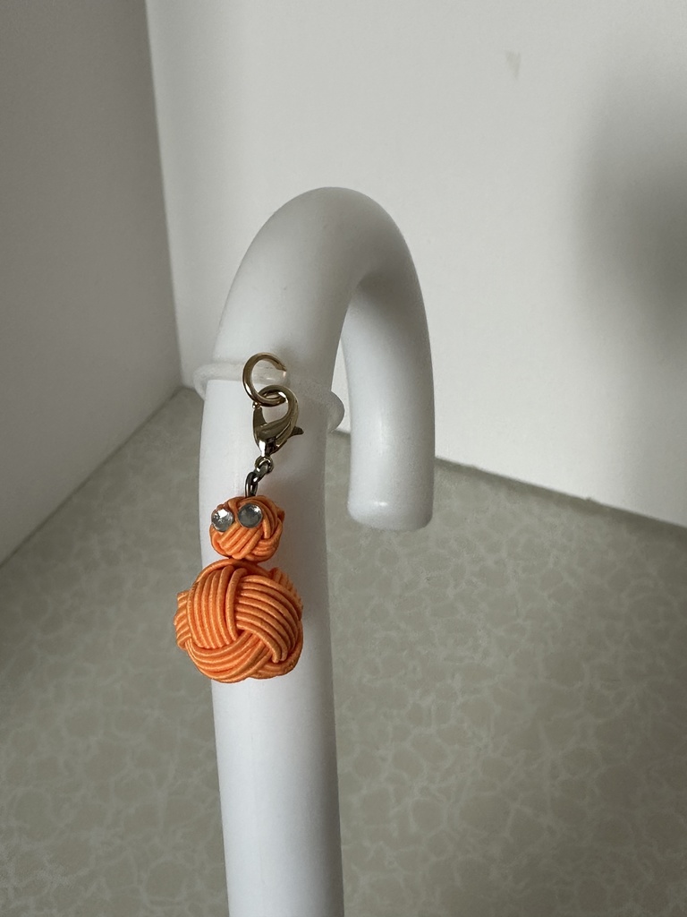 雪だるま オレンジ スノーマン 水引アンブレラマーカー