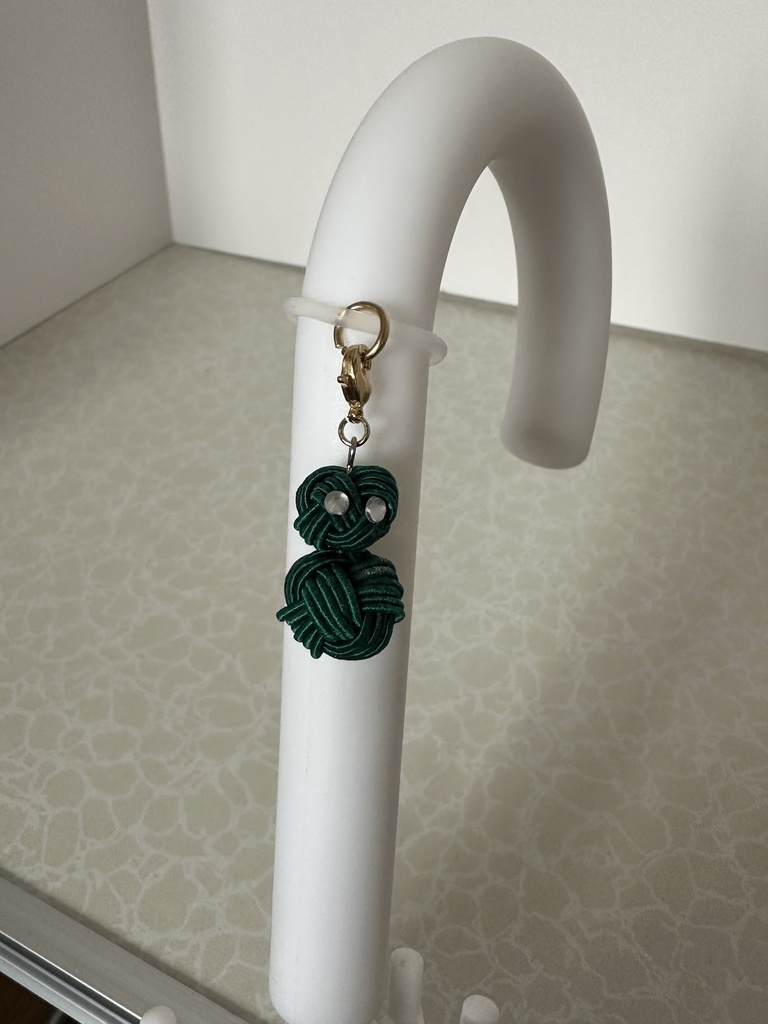 雪だるま グリーン スノーマン 水引アンブレラマーカー