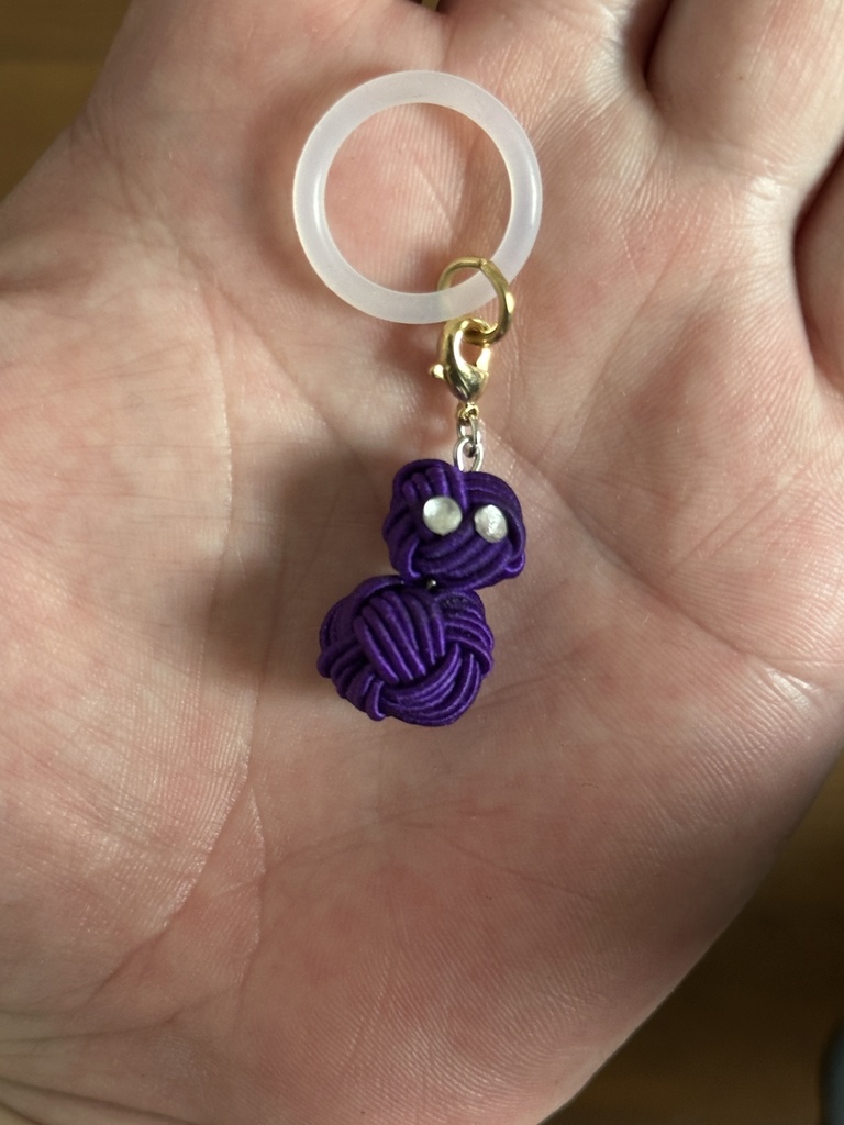 雪だるま 紫 スノーマン 水引アンブレラマーカー