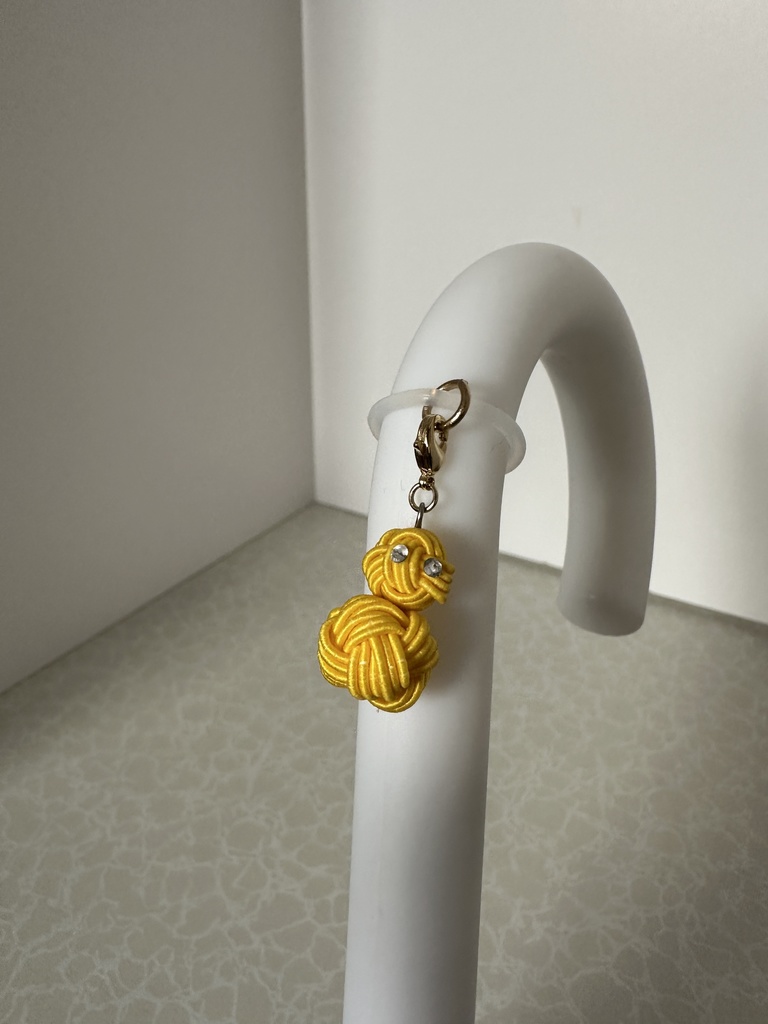 雪だるま 黄色 スノーマン 水引アンブレラマーカー