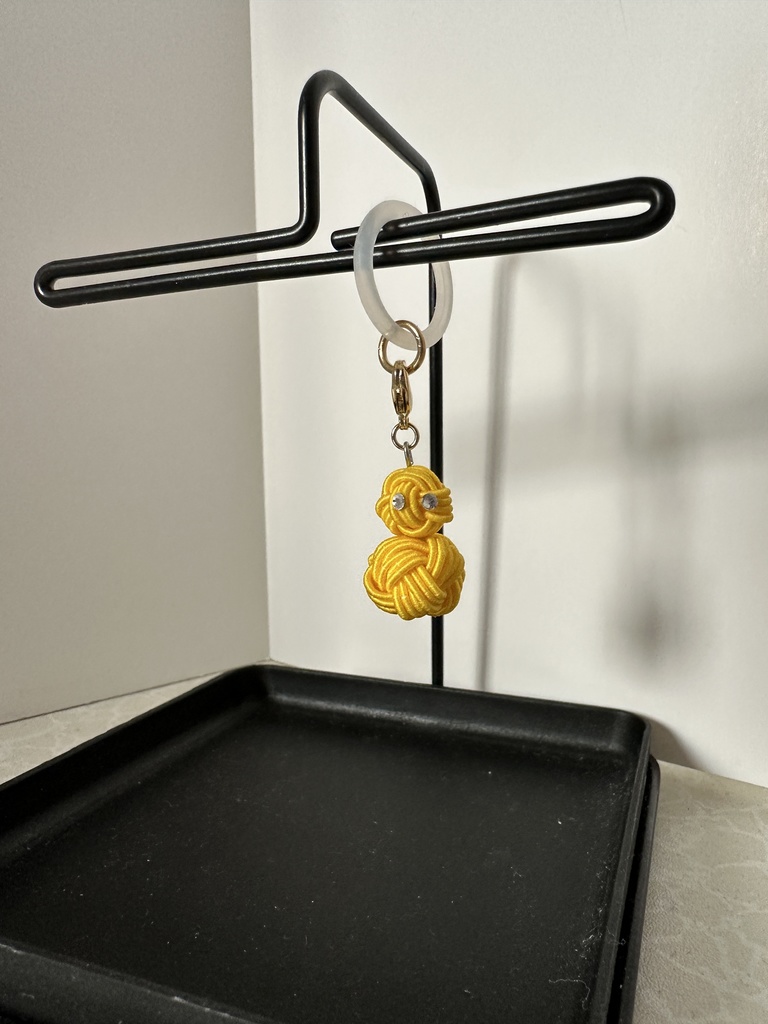 雪だるま 黄色 スノーマン 水引アンブレラマーカー