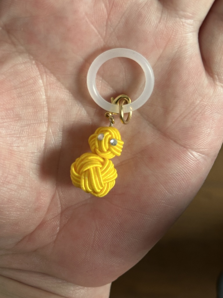 雪だるま 黄色 スノーマン 水引アンブレラマーカー