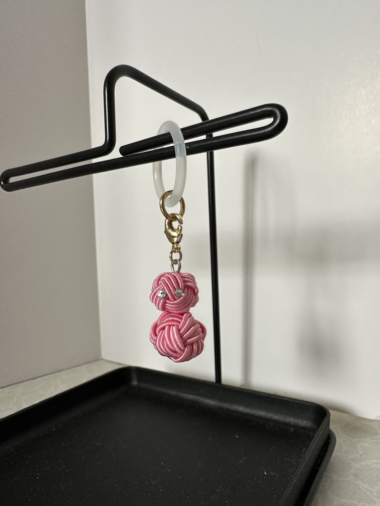 雪だるま ピンク スノーマン 水引アンブレラマーカー